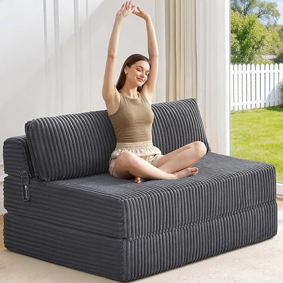 Convertible 4-in-1 Folding Sofa Bed (Full XL)