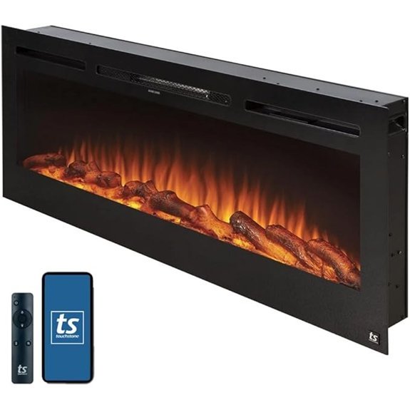Touchstone Sideline 50 Smart Electric Fireplace Alexa/WiFi Enabled