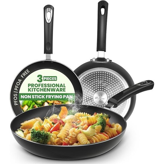 Utopia Kitchen Nonstick Omelette Pan Skillet Set (3-Piece)
